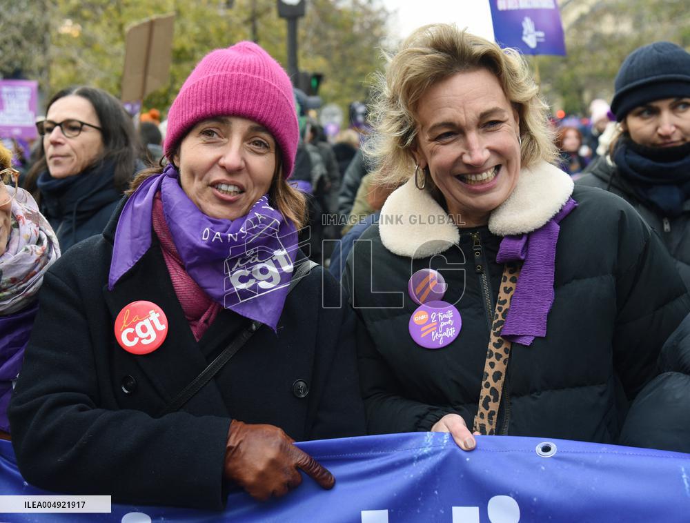 Demonstration On International Day for the Elimination of Violence Against Women - Paris
