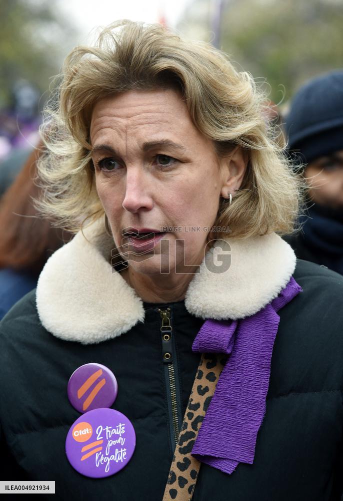 Demonstration On International Day for the Elimination of Violence Against Women - Paris