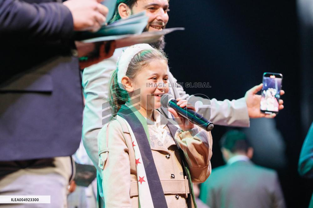 Al-Sharaa At Syria’s Reconstruction Fundraising Event - Hama