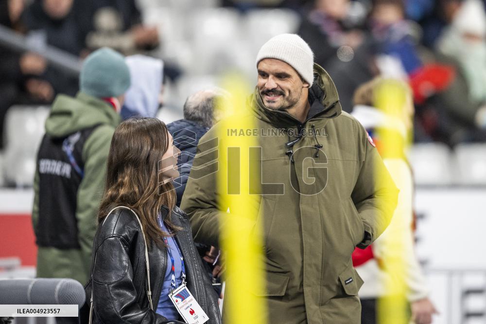 Elsa Bois and Florent Manaudou At France v Australia Match - Paris