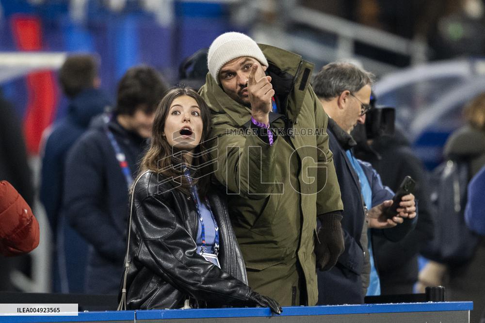 Elsa Bois and Florent Manaudou At France v Australia Match - Paris