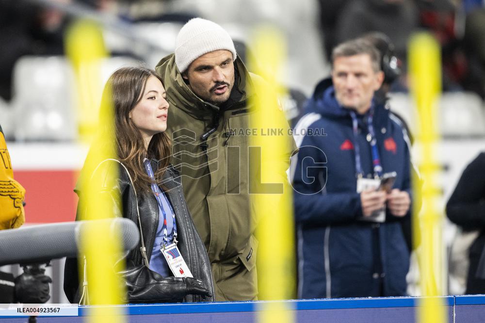 Elsa Bois and Florent Manaudou At France v Australia Match - Paris