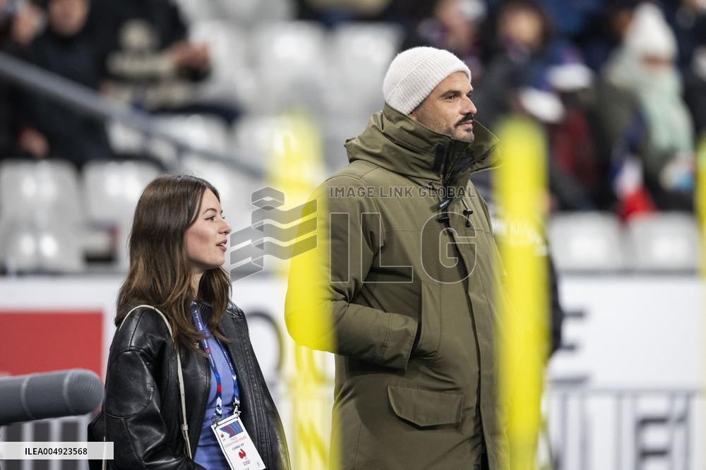 Elsa Bois and Florent Manaudou At France v Australia Match - Paris