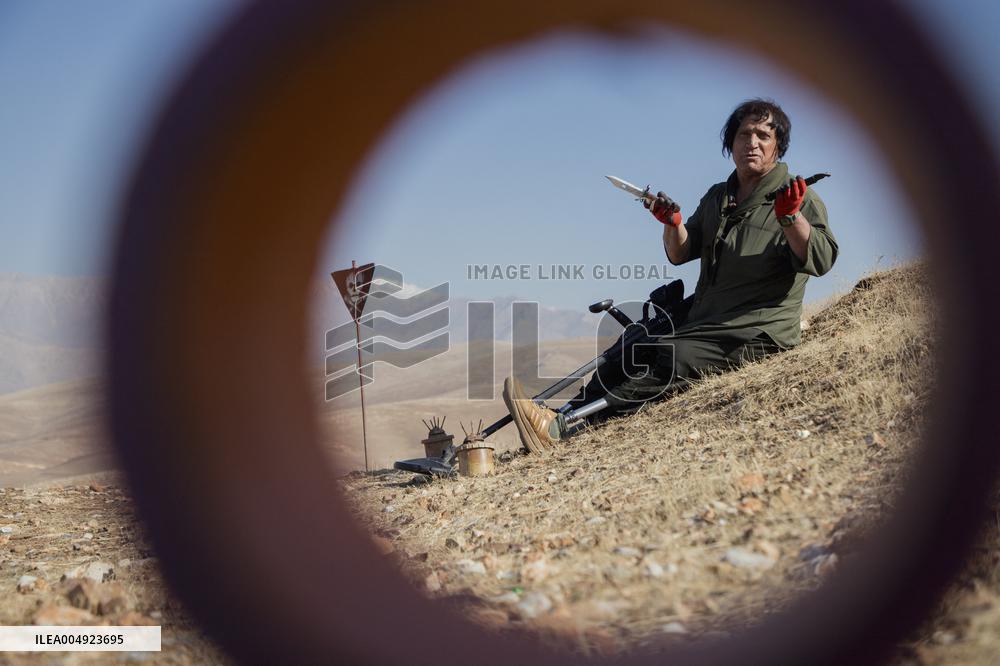 Iraqi Deminer Loses Legs Clearing Mines - Iraq