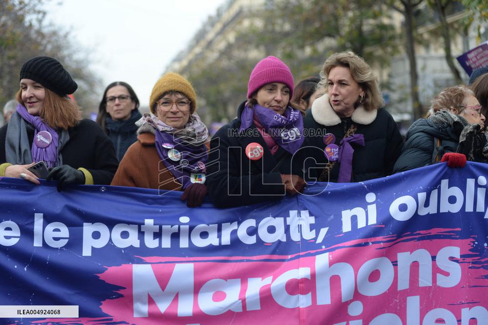 March Against Violence Against Women - Paris