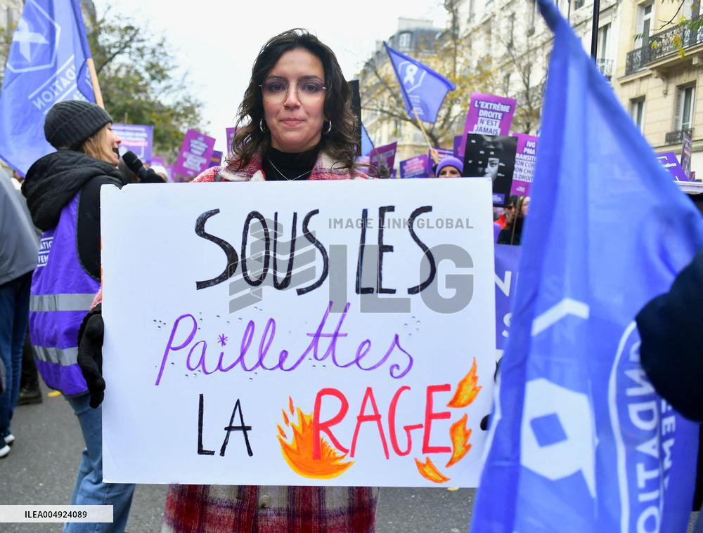 March Against Violence Against Women - Paris