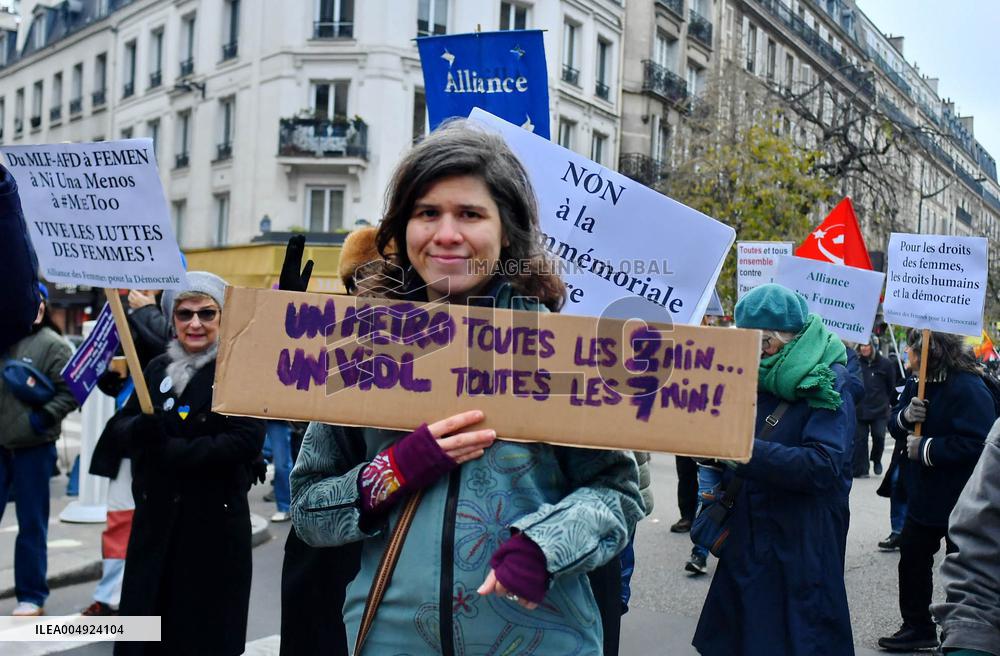 March Against Violence Against Women - Paris