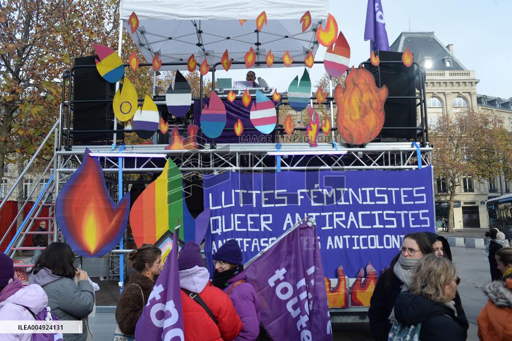 March Against Violence Against Women - Paris
