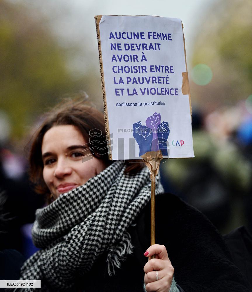March Against Violence Against Women - Paris