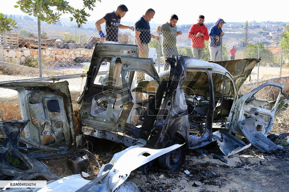 Israeli Strike Hits Car Killing 1 And Injuring 5 - Lebanon