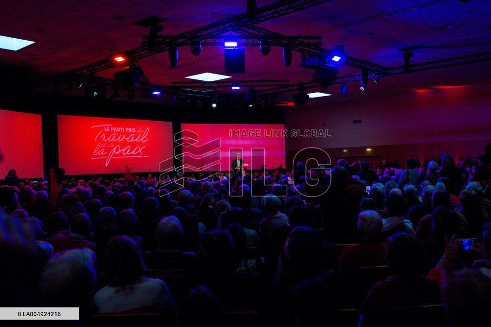 Fabien Roussel At PCF Meeting - Marseille
