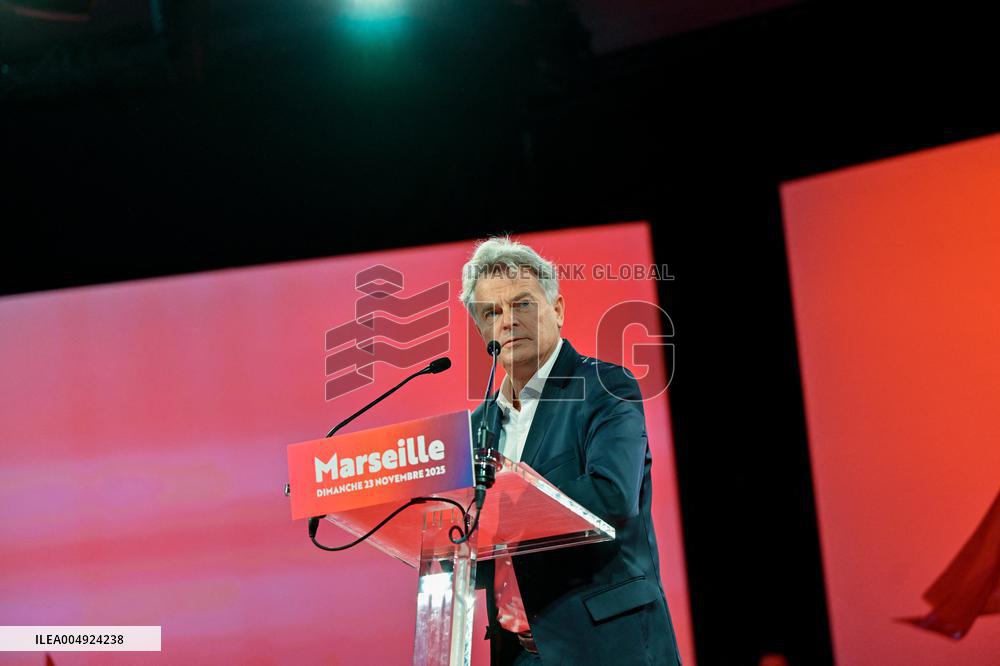 Fabien Roussel At PCF Meeting - Marseille