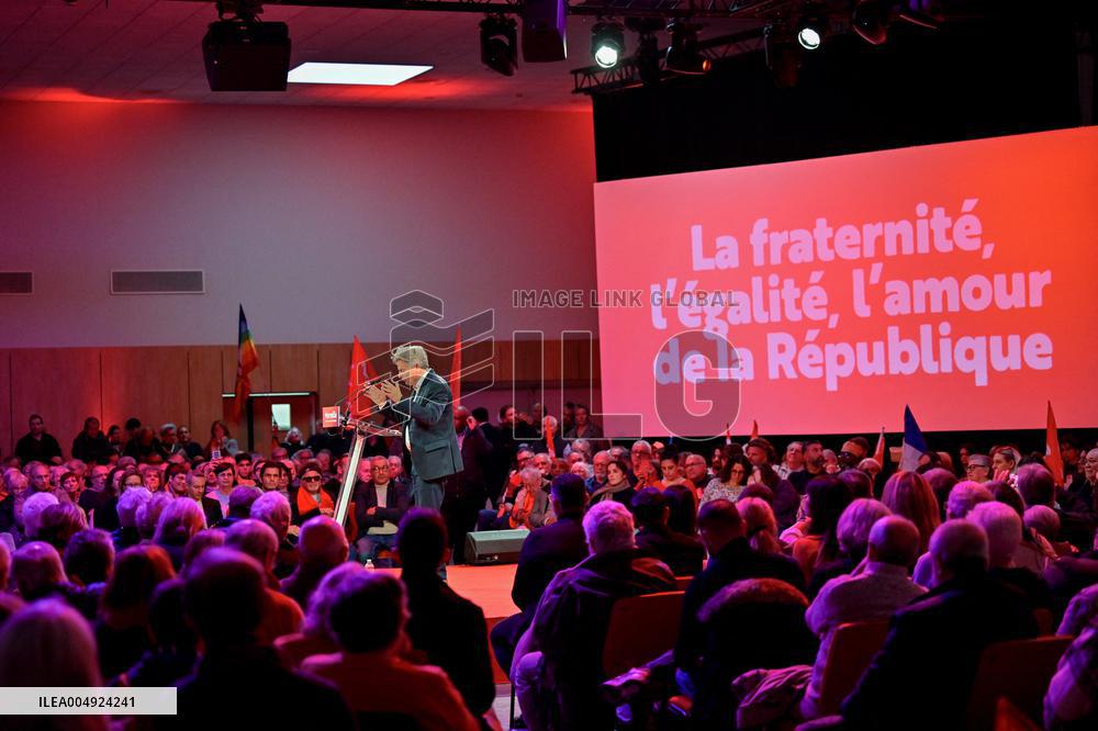 Fabien Roussel At PCF Meeting - Marseille