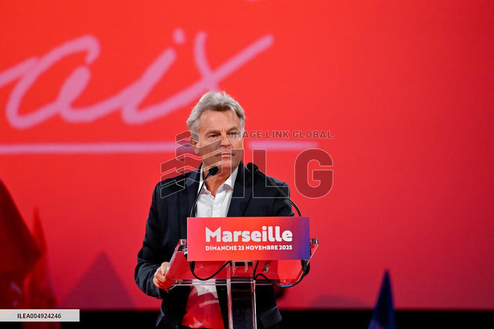 Fabien Roussel At PCF Meeting - Marseille