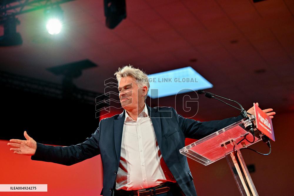 Fabien Roussel At PCF Meeting - Marseille