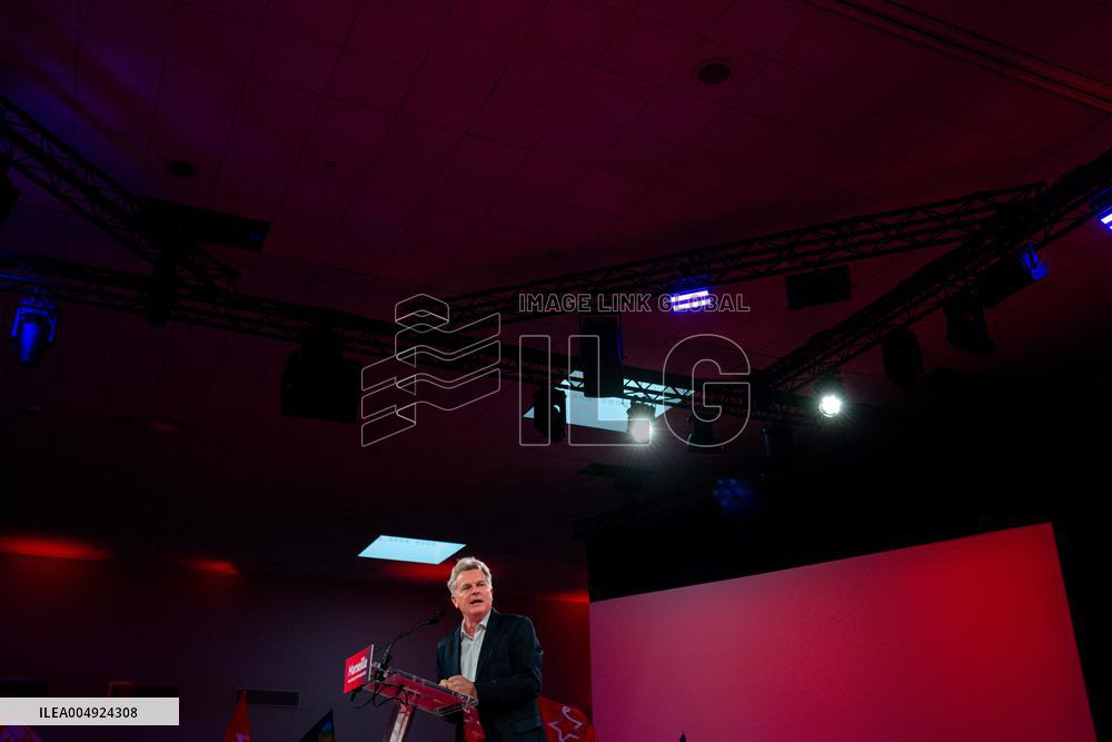 Fabien Roussel At PCF Meeting - Marseille