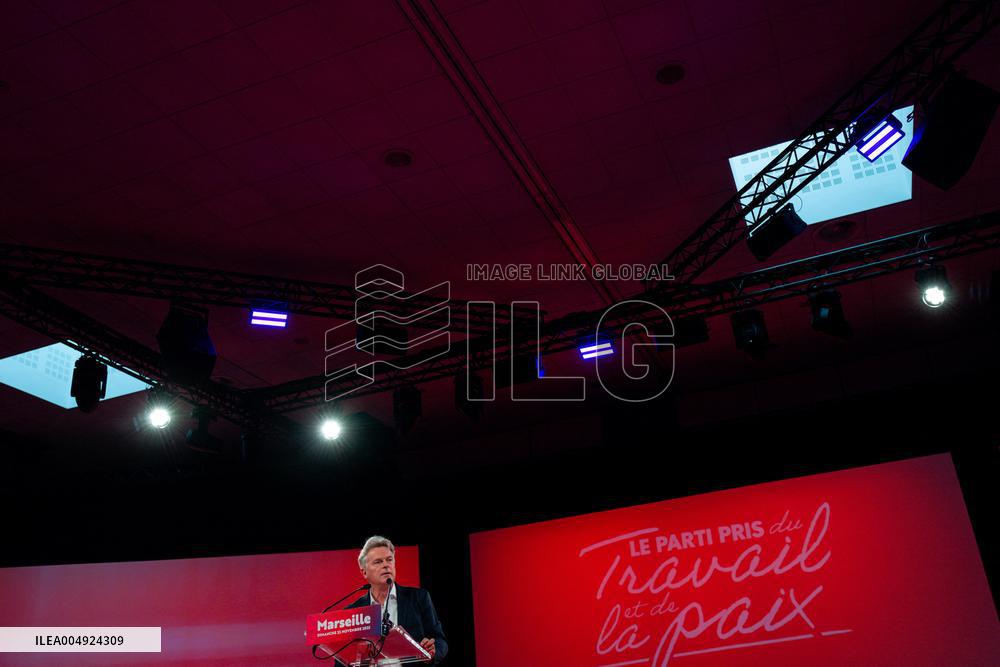 Fabien Roussel At PCF Meeting - Marseille