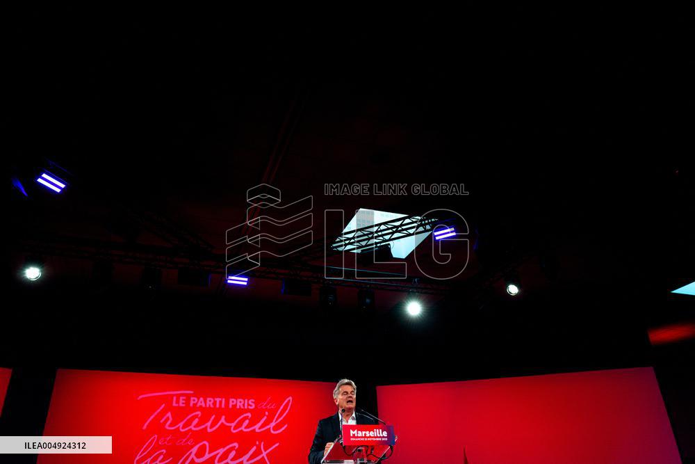 Fabien Roussel At PCF Meeting - Marseille