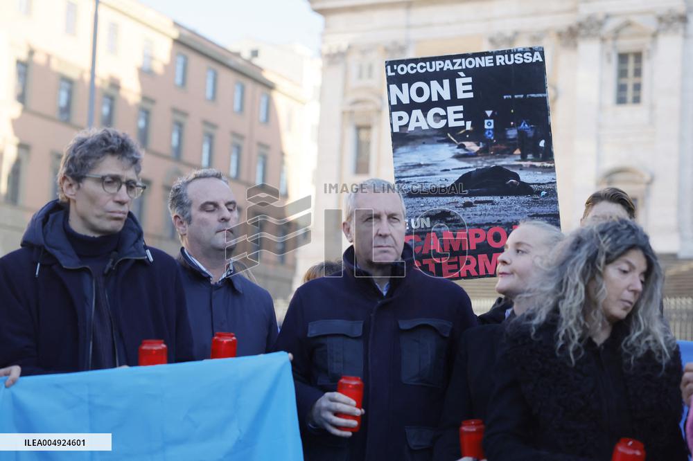 Demonstration In Support Of Ukraine - Rome