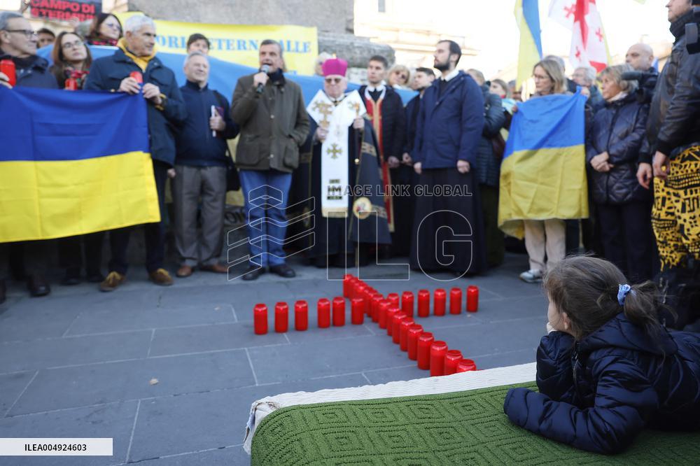 Demonstration In Support Of Ukraine - Rome