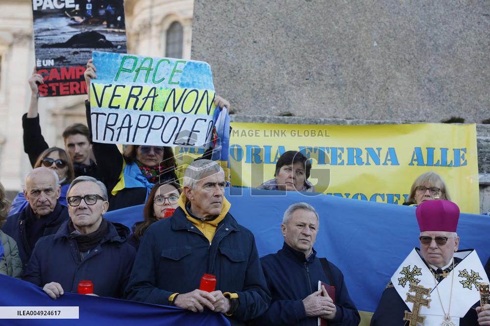 Demonstration In Support Of Ukraine - Rome