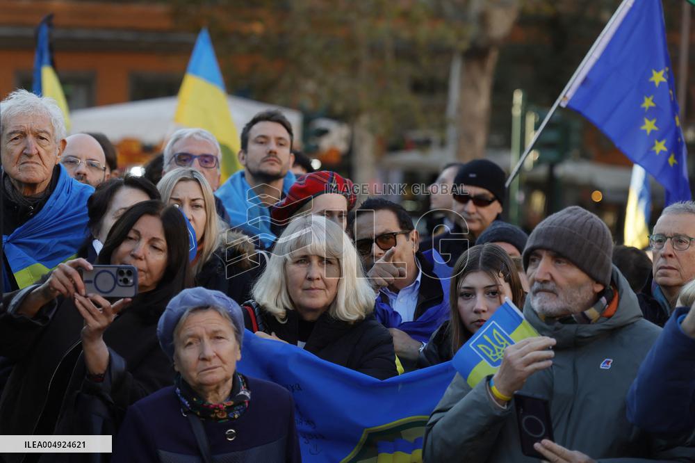 Demonstration In Support Of Ukraine - Rome