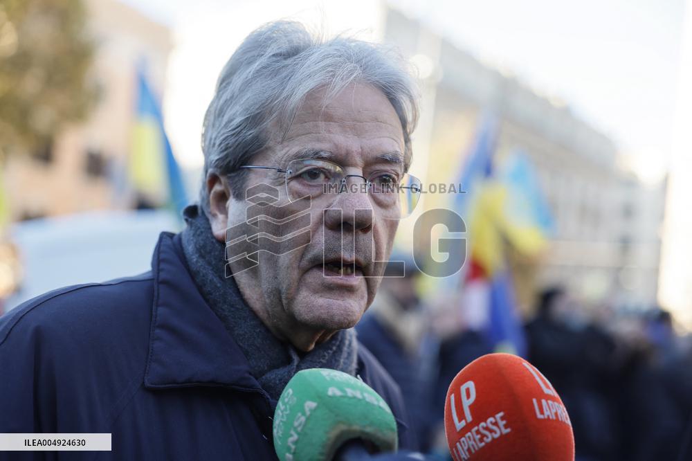 Demonstration In Support Of Ukraine - Rome
