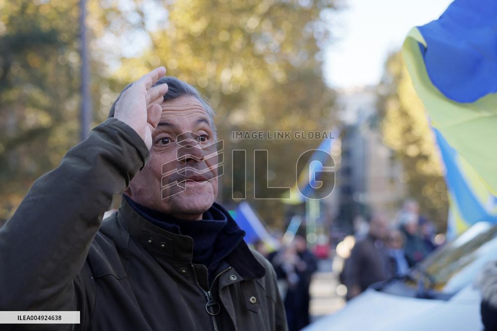 Demonstration In Support Of Ukraine - Rome