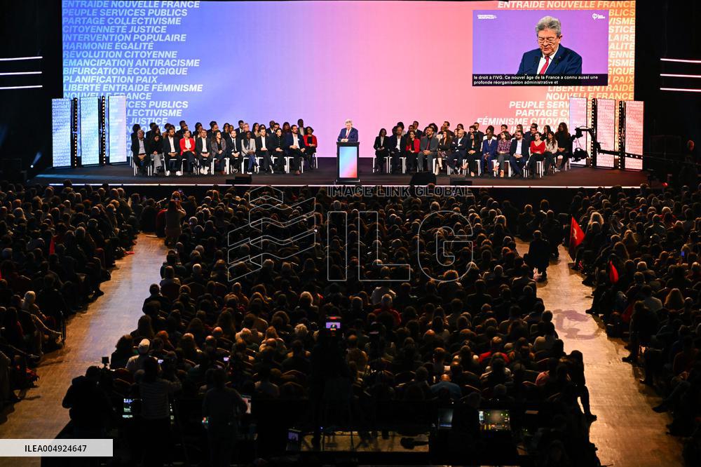 Jean-Luc Melenchon speech at Municipal conventions of LFI in Paris FA