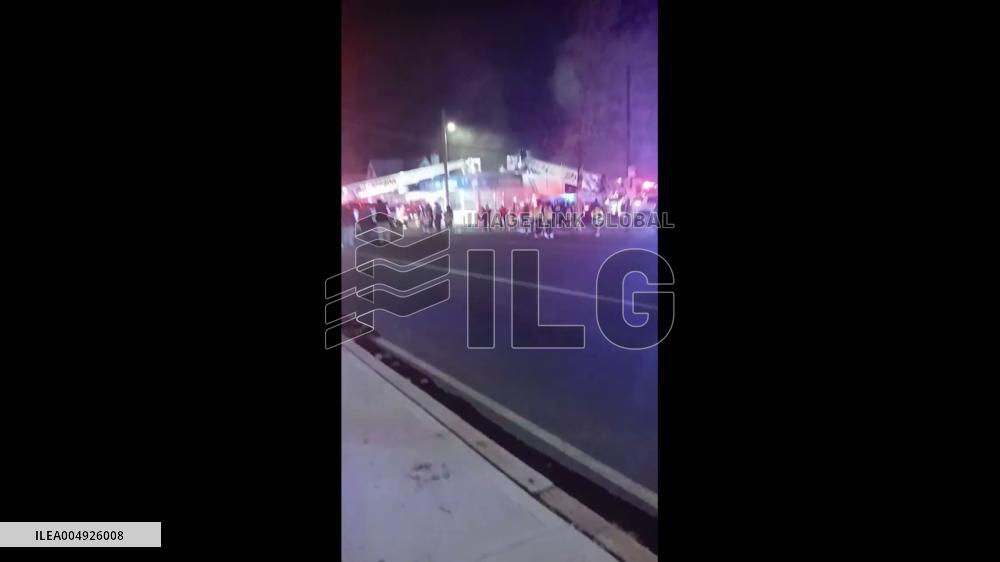 US: Four-Alarm Fire Erupts at Bagel and Ice Shops in Franklin Square, New York