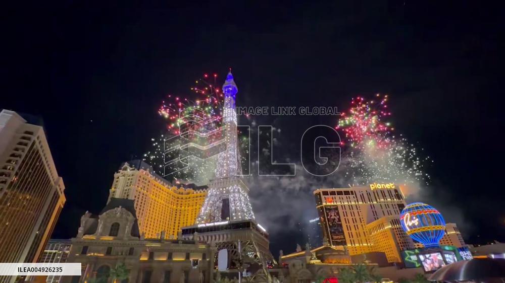 US: F1 Las Vegas Grand Prix Concludes With Fireworks After Street Race