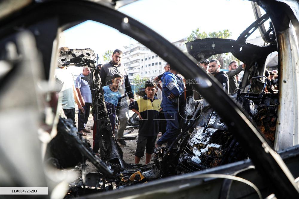Israeli Airstrikes And Aftermath - Gaza City