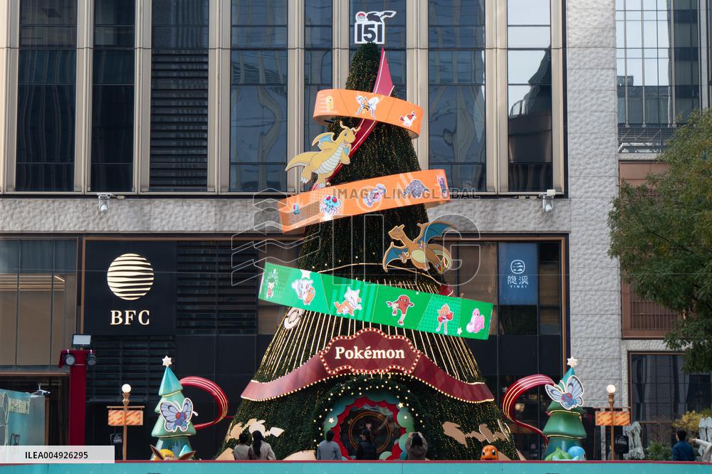 Pokemon-themed Christmas Event in Shanghai
