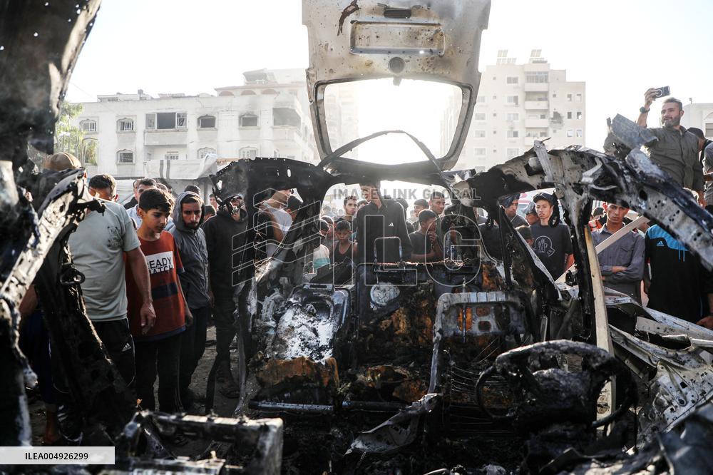 Israeli Airstrikes And Aftermath - Gaza City