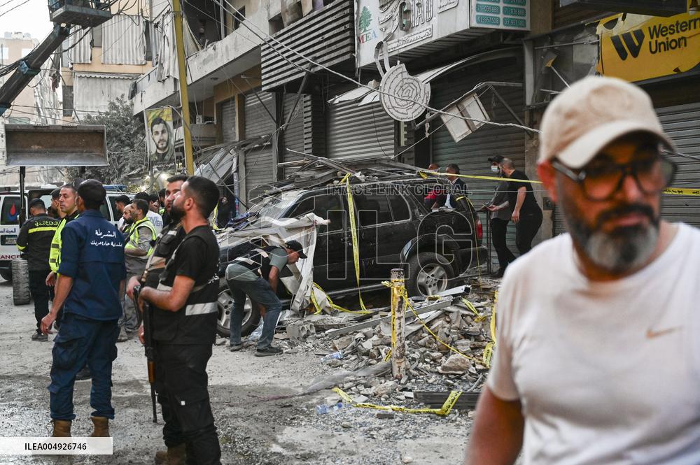 Israel Strikes Beirut Targets Hezbollah Official - Lebanon