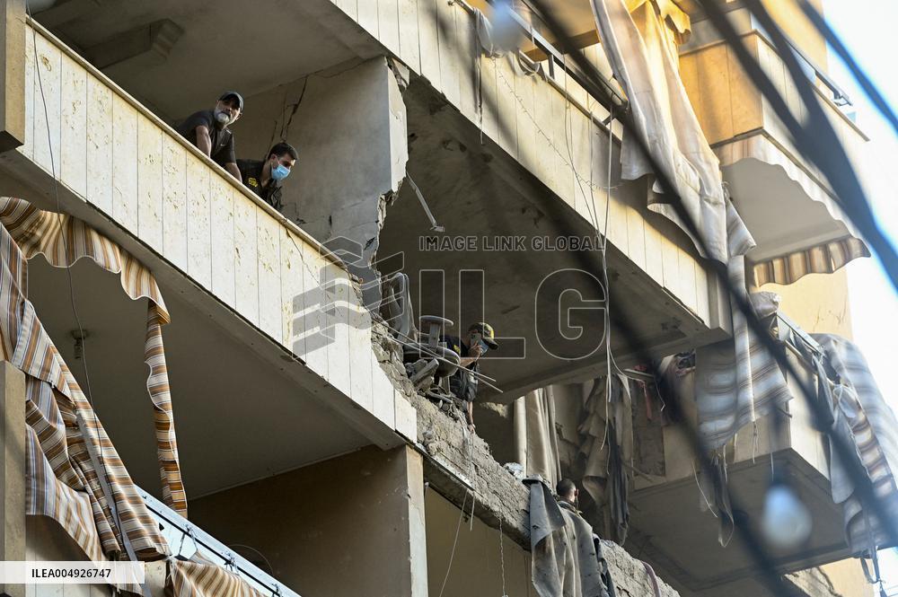 Israel Strikes Beirut Targets Hezbollah Official - Lebanon