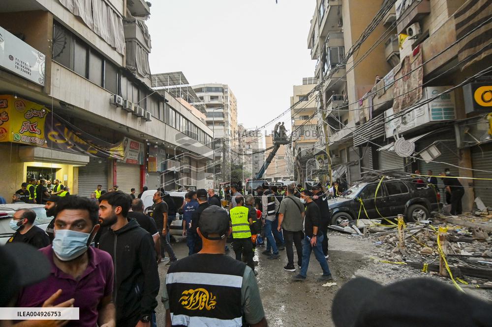 Israel Strikes Beirut Targets Hezbollah Official - Lebanon