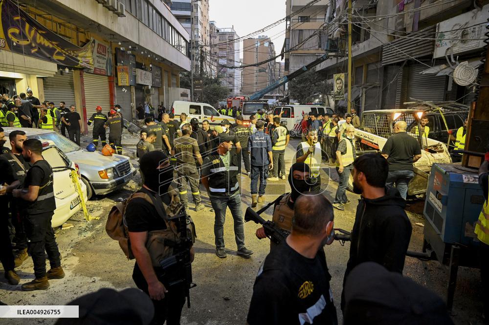 Israel Strikes Beirut Targets Hezbollah Official - Lebanon