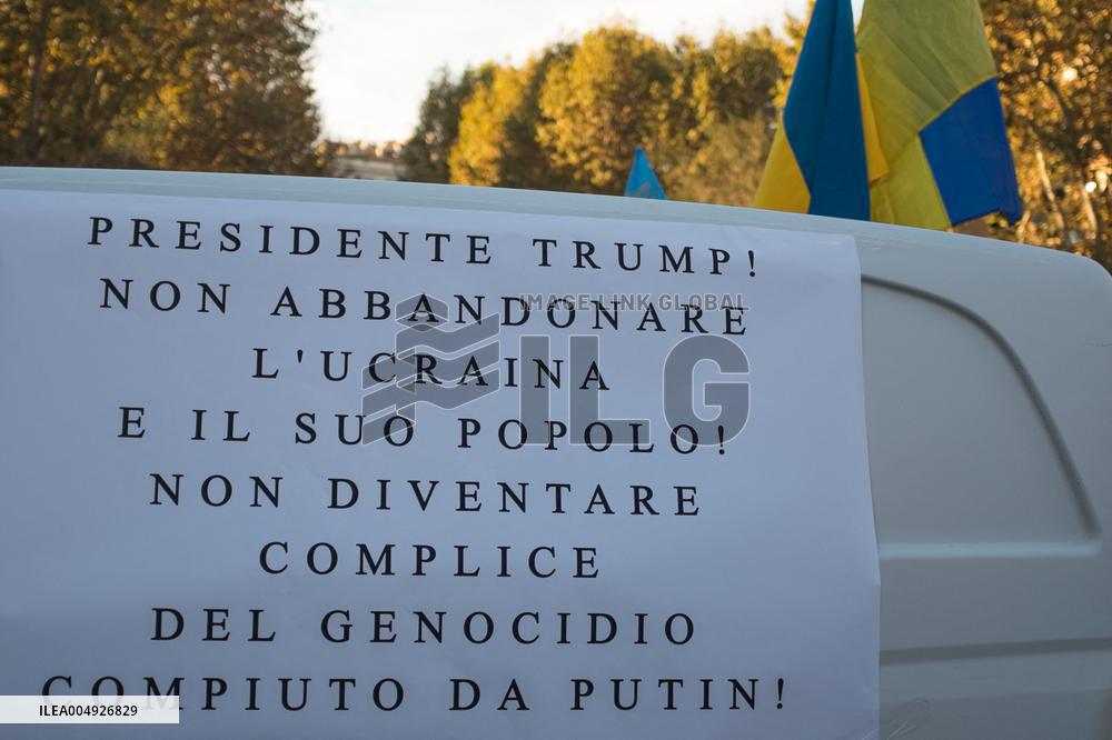 Ukrainian Community In Rome Commemorate The Holodomor - Italy