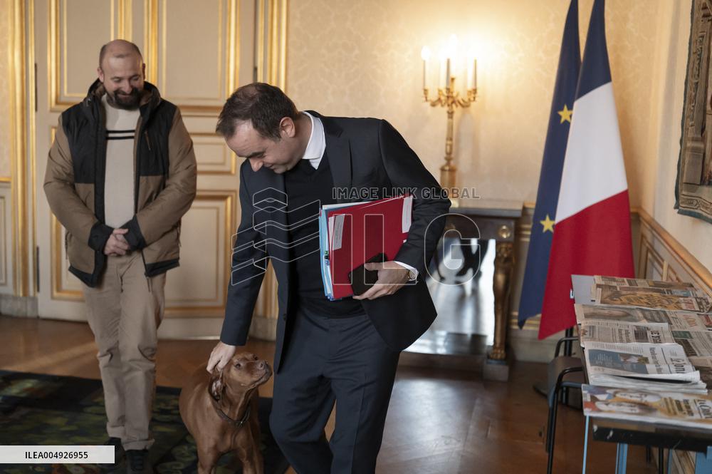 Sebastien Lecornu At the 107th Mayors Congress - Paris