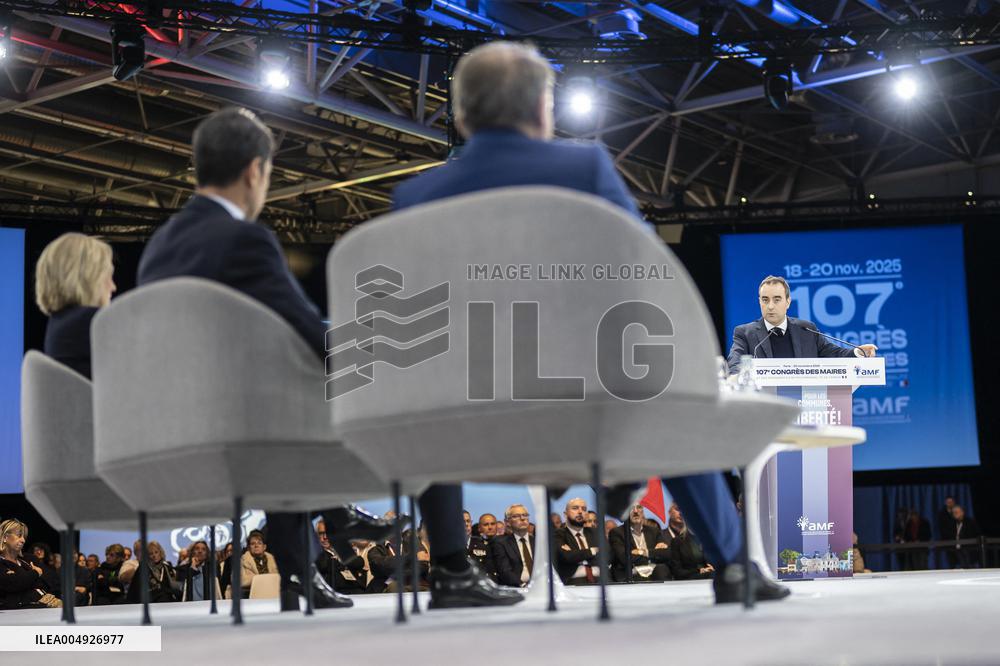 Sebastien Lecornu At the 107th Mayors Congress - Paris
