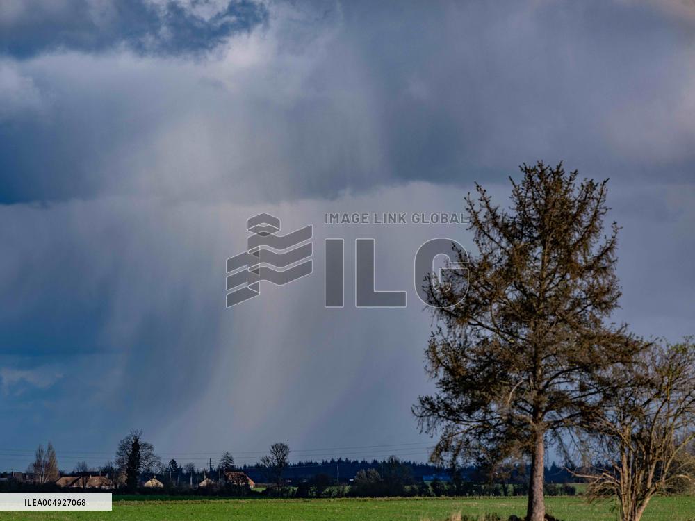 Illustration - Sleet Weather In Normandy - France