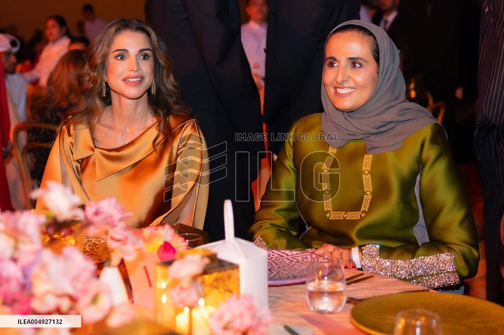 Queen Rania Attend Inaugural Franca Fund Gala - Doha