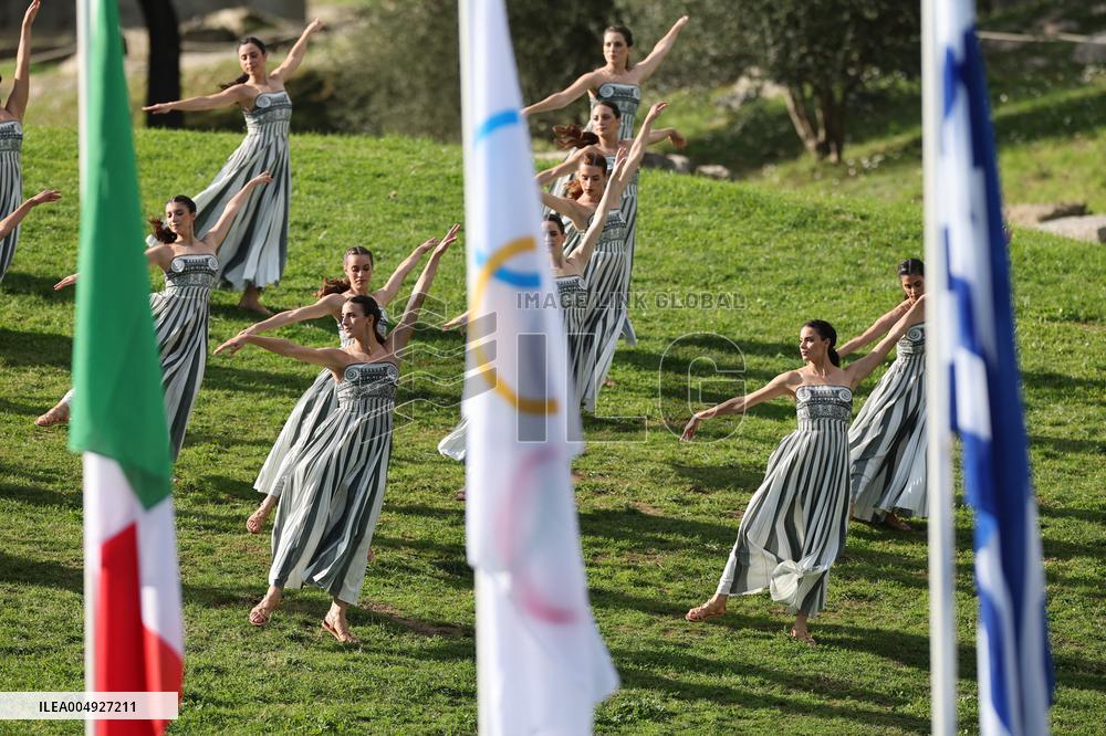 Olympic Flame Lighting Ceremony for the Milan-Cortina 2026 - Greece