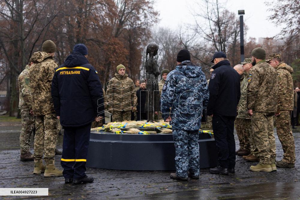 Zelenskyy At The Ceremony in Memory of the Victims of the Holodomor - Kyiv