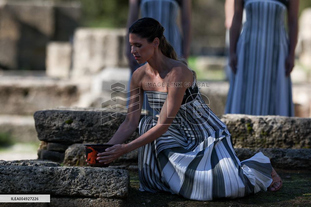 Olympic Flame Lighting Ceremony for the Milan-Cortina 2026 - Greece