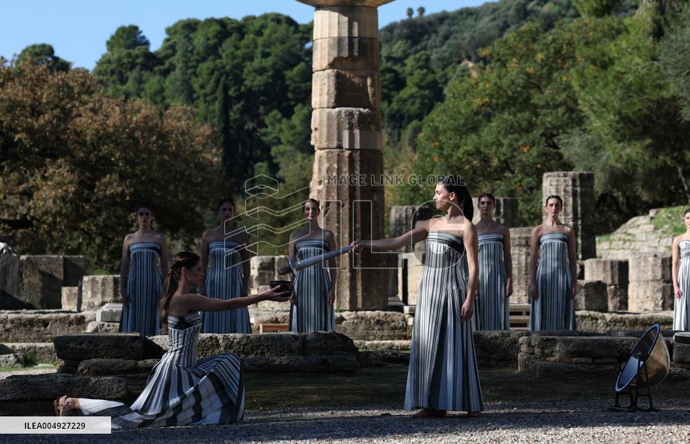 Olympic Flame Lighting Ceremony for the Milan-Cortina 2026 - Greece