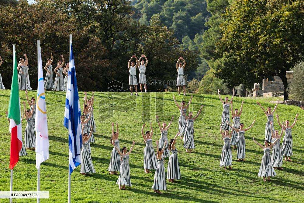 Olympic Flame Lighting Ceremony for the Milan-Cortina 2026 - Greece