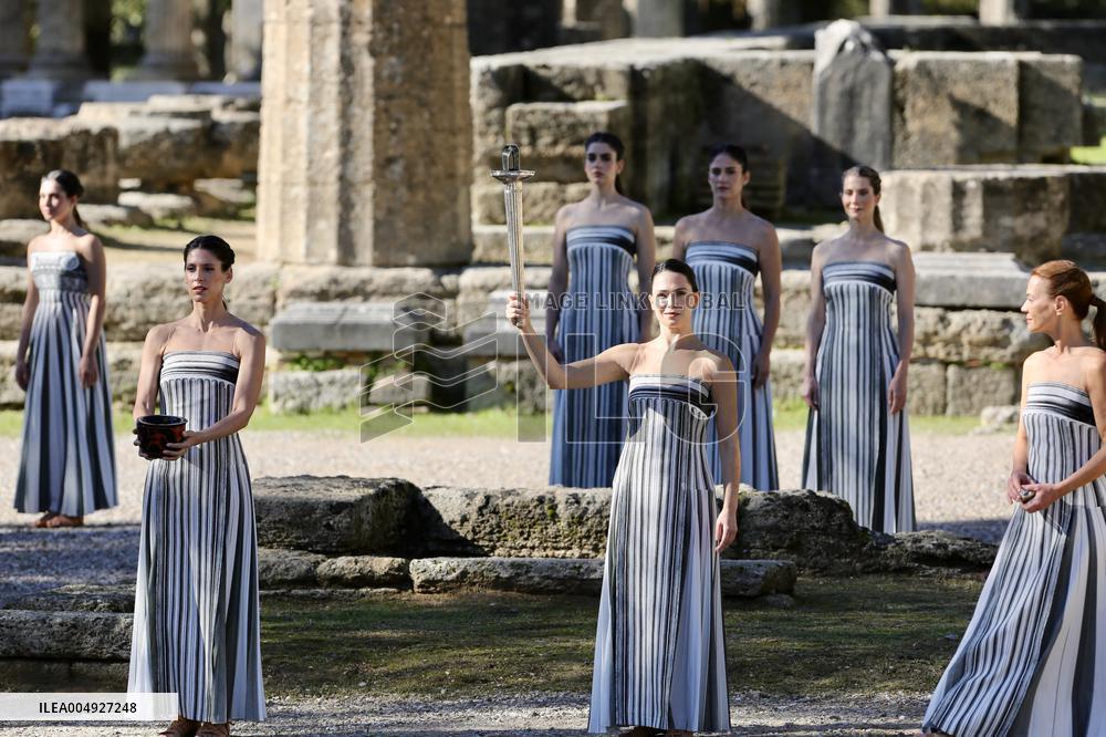 Olympic Flame Lighting Ceremony for the Milan-Cortina 2026 - Greece