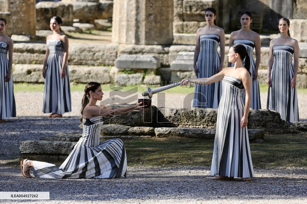 Olympic Flame Lighting Ceremony for the Milan-Cortina 2026 - Greece